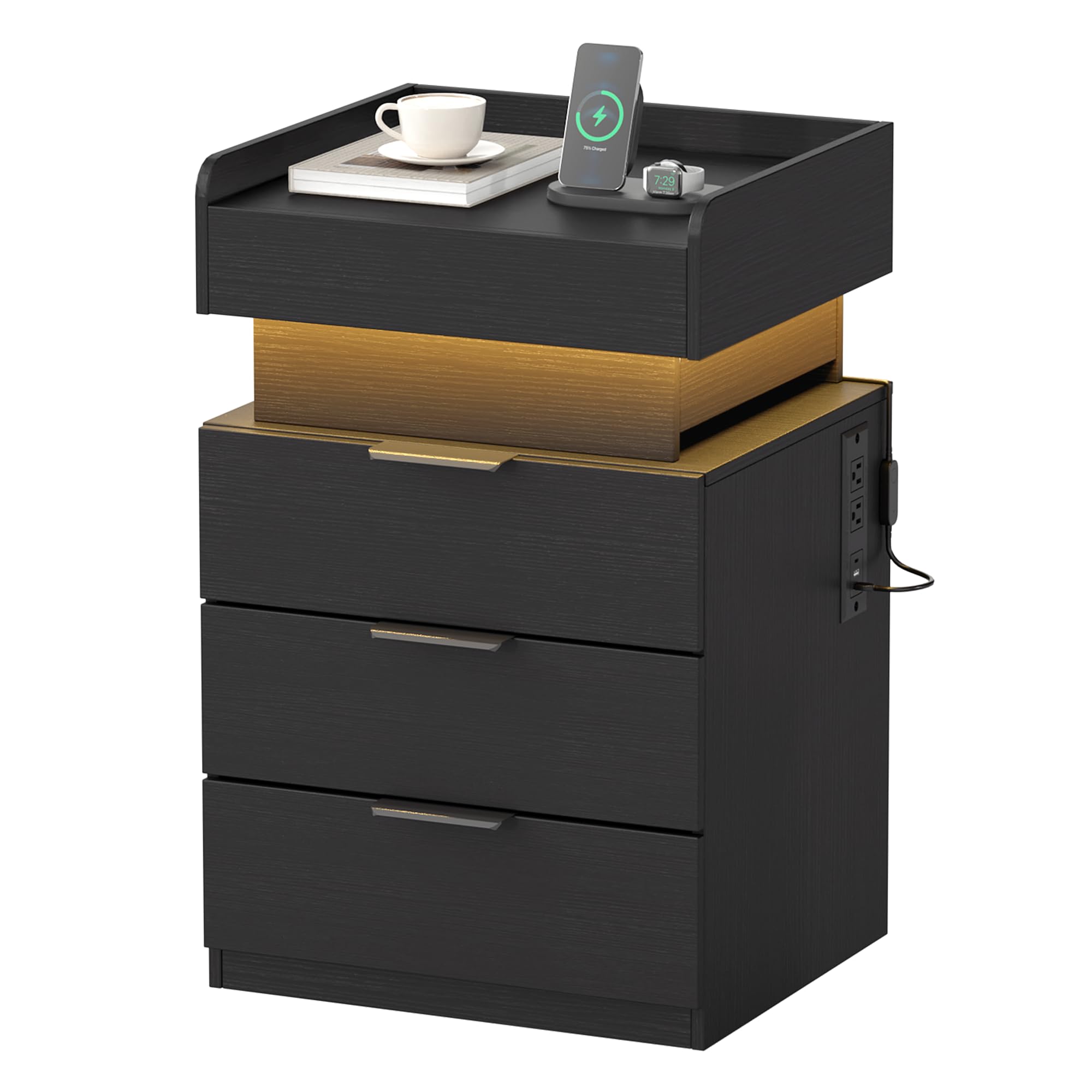 20% Off Turosur LED Nightstand with Hidden Gun Drawer - Image 1