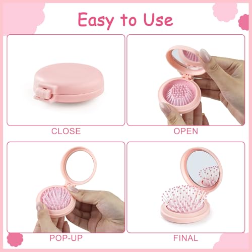 37% Off 18-Pack Foldable Travel Hair Brushes with Mirror - Image 5