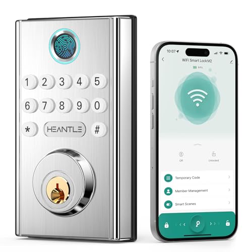 50% Off HEANTLE Smart Lock – WiFi, Fingerprint, Bluetooth - Image 2