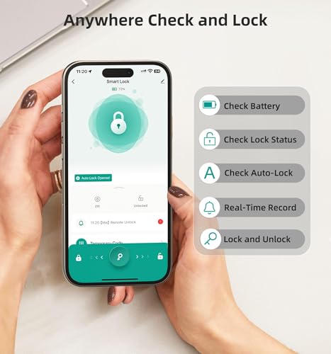 50% Off HEANTLE Smart Lock – WiFi, Fingerprint, Bluetooth - Image 3