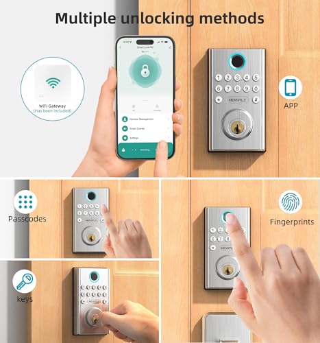 50% Off HEANTLE Smart Lock – WiFi, Fingerprint, Bluetooth - Image 4