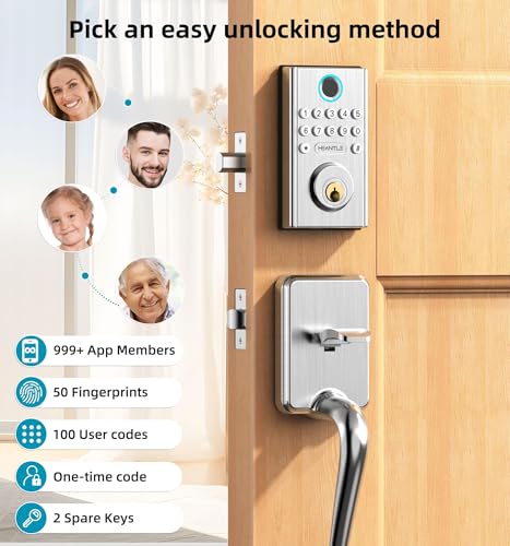 50% Off HEANTLE Smart Lock – WiFi, Fingerprint, Bluetooth - Image 7