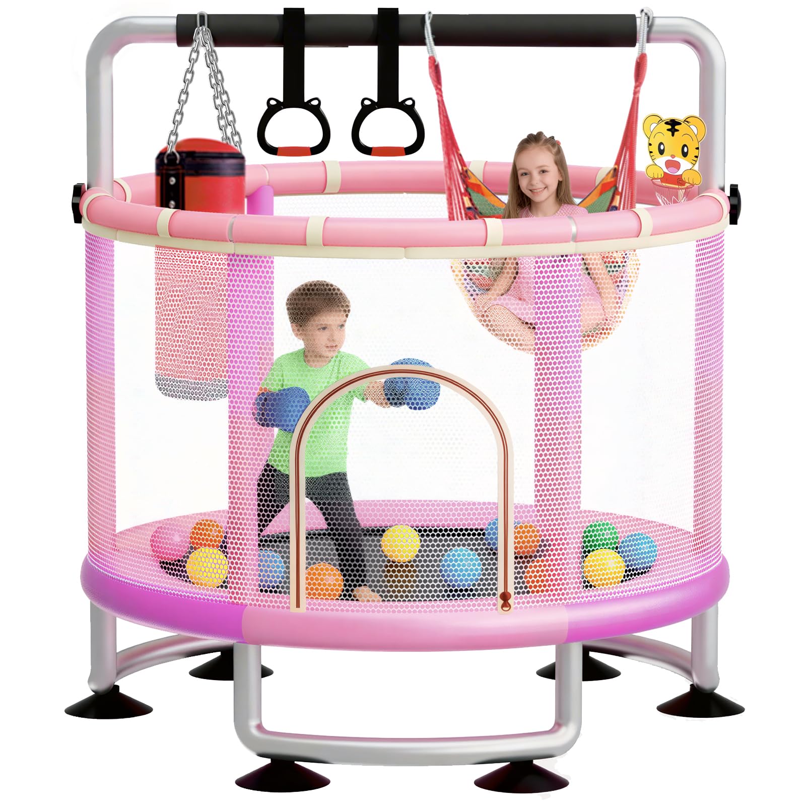 43% Off 60" Toddler Trampoline for Kids 1-12 with Code