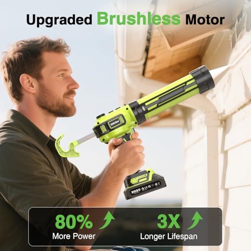 Save 43% on TaskStar 21V Cordless Caulk Gun with 2 Batteries - Image 3