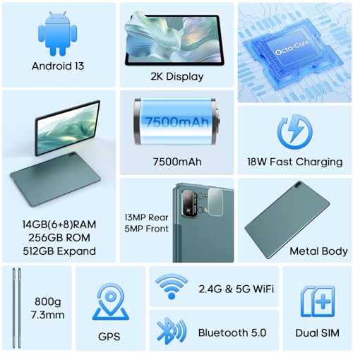 59% Off 11-Inch Android 13 Tablet with 256GB Storage - Image 4