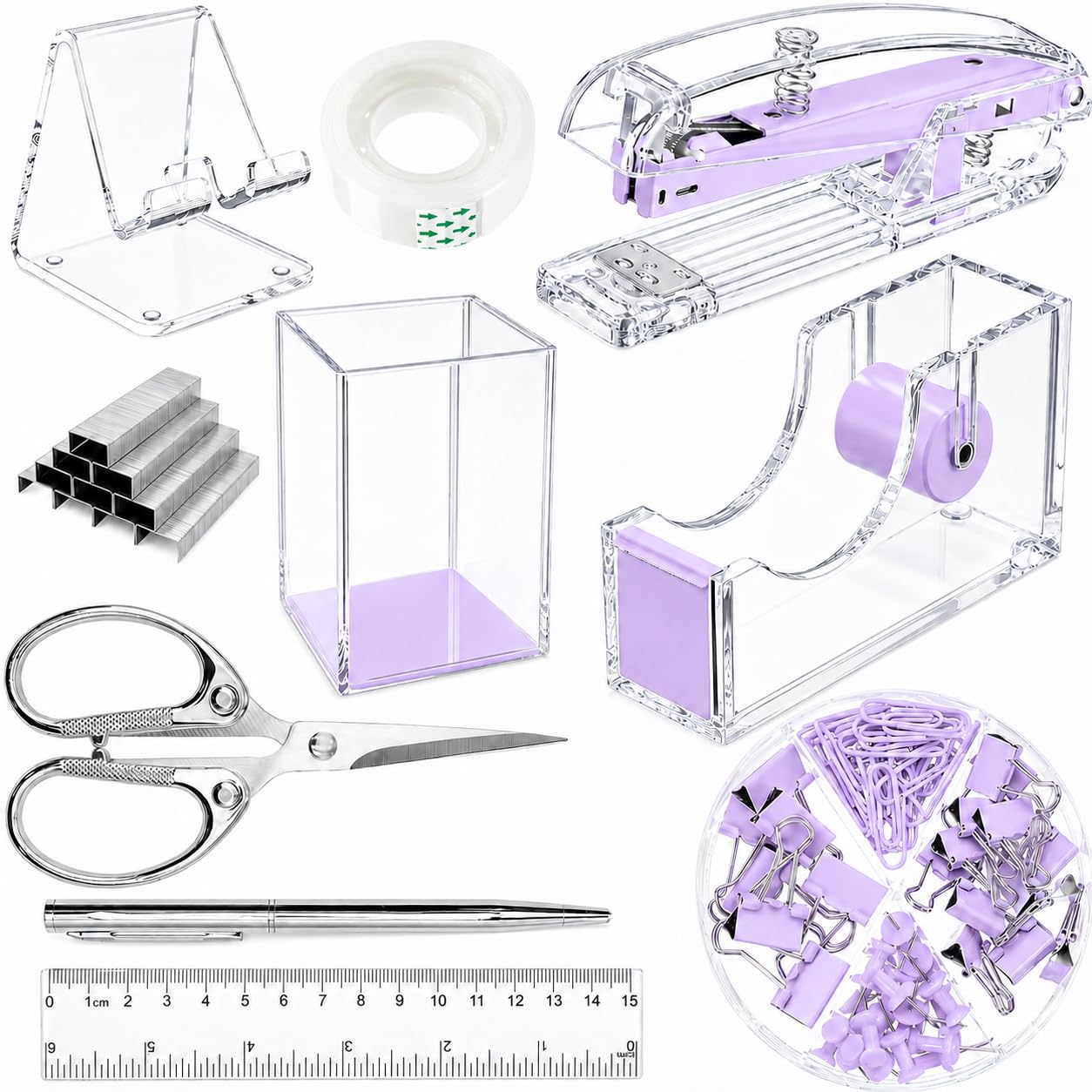 Purple 10-Piece Desk Organizer Set at 50% Off – Now $9.99 - Image 1