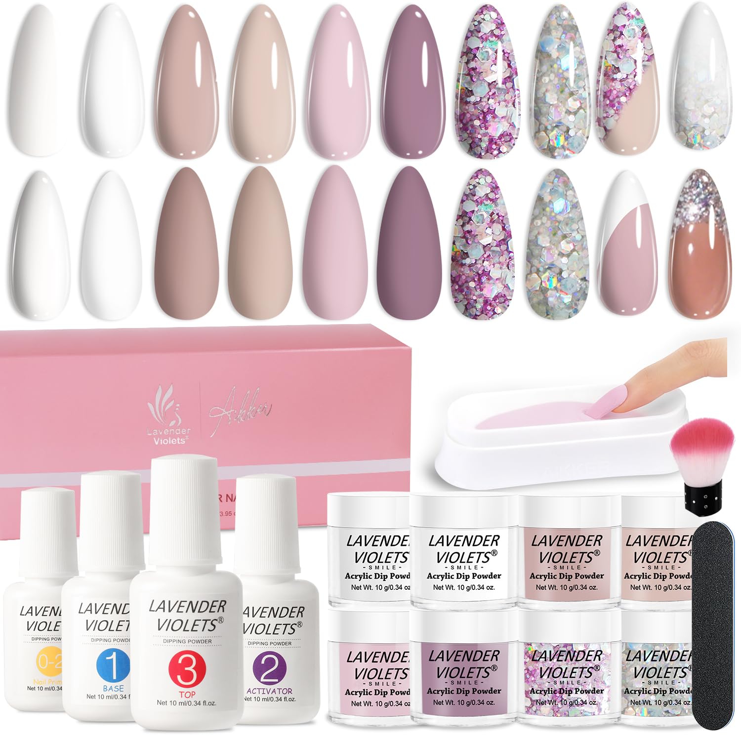 Best Value: 35% Off Lavender Violets Dip Powder Nail Kit