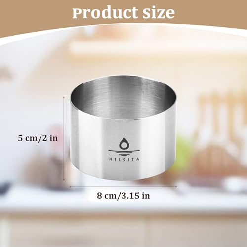 Save 53% on 4 Seamless Mousse Ring Molds for Baking - Image 3