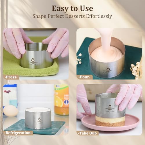 Save 53% on 4 Seamless Mousse Ring Molds for Baking - Image 6