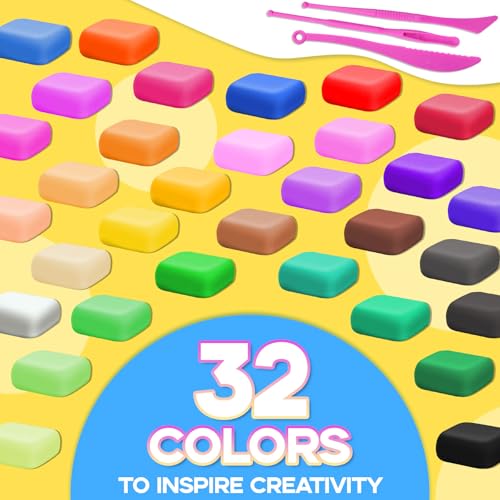 15% Off MuseLuxe 32-Color Air Dry Clay Kit for Kids - Image 3