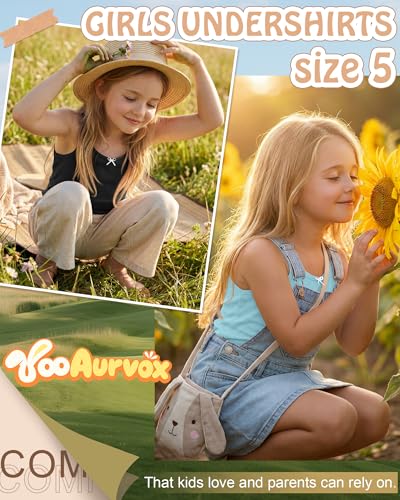 21% Off 5-Pack Girls Tank Camisole for Ages 5-14 - Image 4