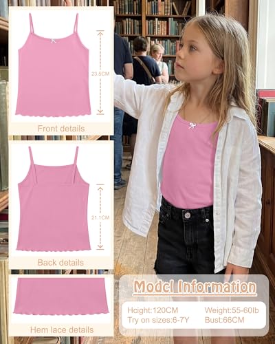 21% Off 5-Pack Girls Tank Camisole for Ages 5-14 - Image 6
