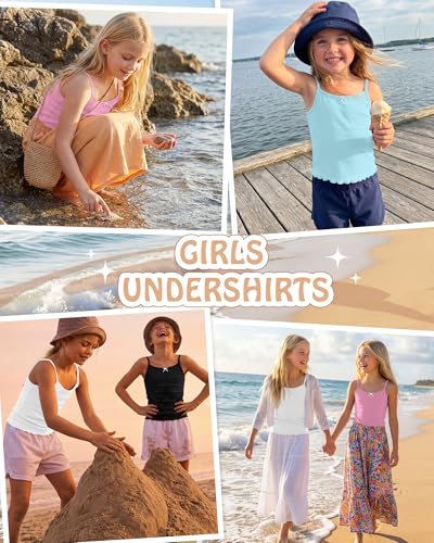21% Off 5-Pack Girls Tank Camisole for Ages 5-14 - Image 7