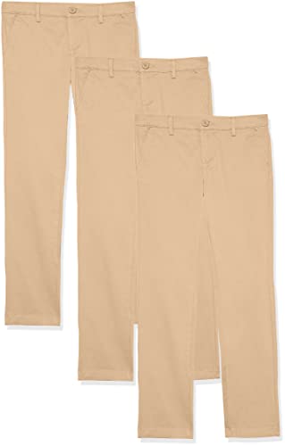 25% Off Amazon Essentials Girl's School Uniform Chino Pants Pack of 3 - Image 2