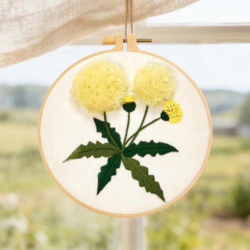 Save 50% on Dandelion Embroidery Kit for Beginners - Image 8