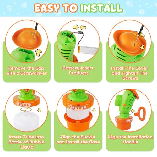 29% Off Cactus Bubble Machine – Fun for Kids - Image 6