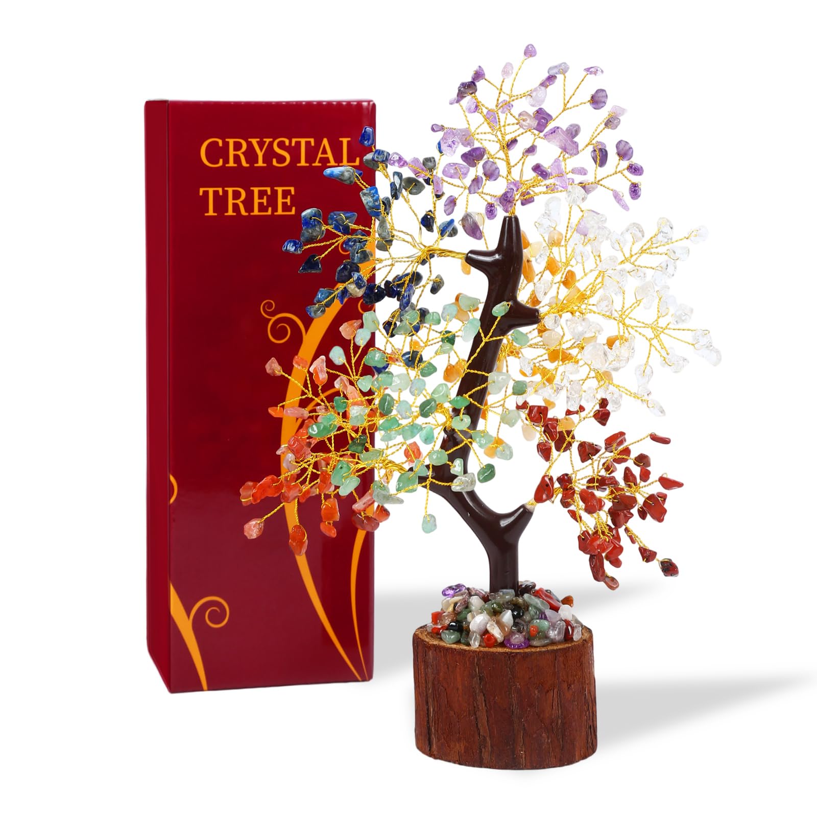 Crystal Tree of Life with Chakra Stones - Healing Decor