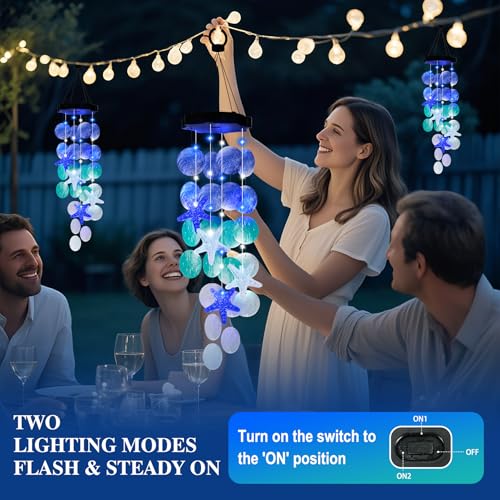 30% Off Solar Wind Chime Lights for Outdoor Decor - Image 5