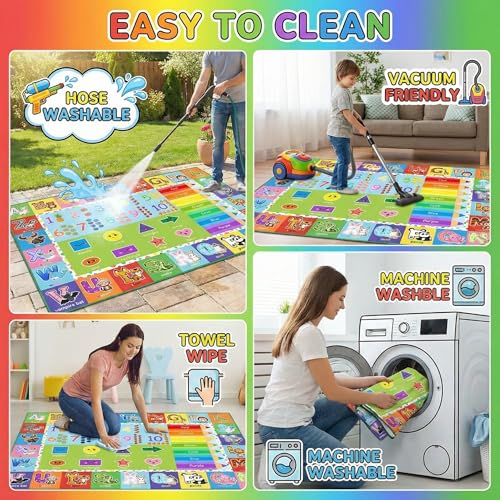 42% Off ABC Educational Kids Rug - 4.5x6 Feet - Image 5