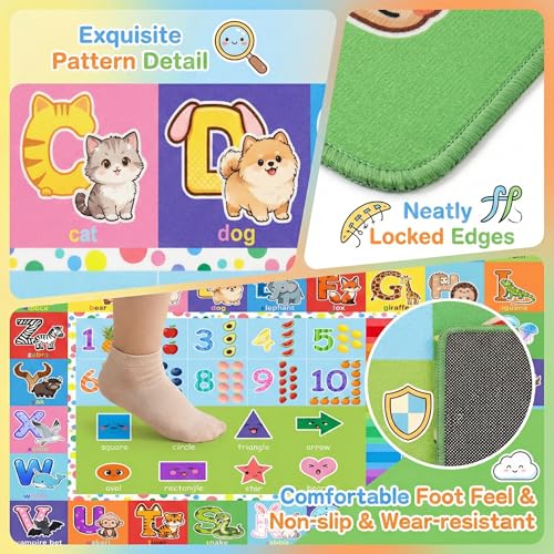 42% Off ABC Educational Kids Rug - 4.5x6 Feet - Image 6