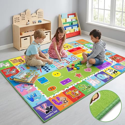 42% Off ABC Educational Kids Rug - 4.5x6 Feet - Image 7