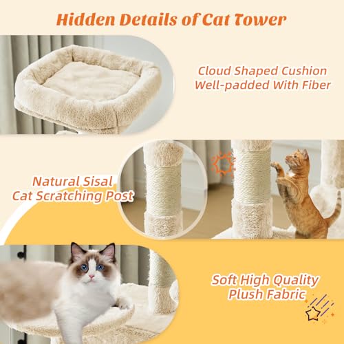 40% Off Sweetcrispy Cat Tree Tower for Indoor Cats - Image 6