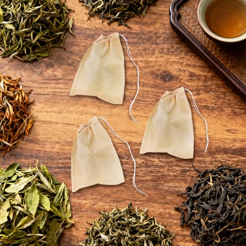 100 Pack Disposable Tea Strainer Bags - Wood Pulp Paper - Image 6