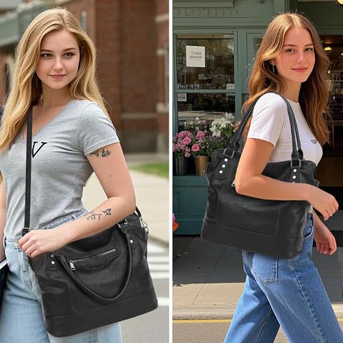 TANTOMI Vegan Leather Tote Bag – Great Value at $21.99 - Image 3