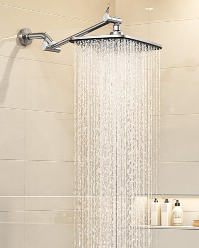 27% Off Veken 11.8" Rainfall Shower Head with Adjustable Arm - Image 2