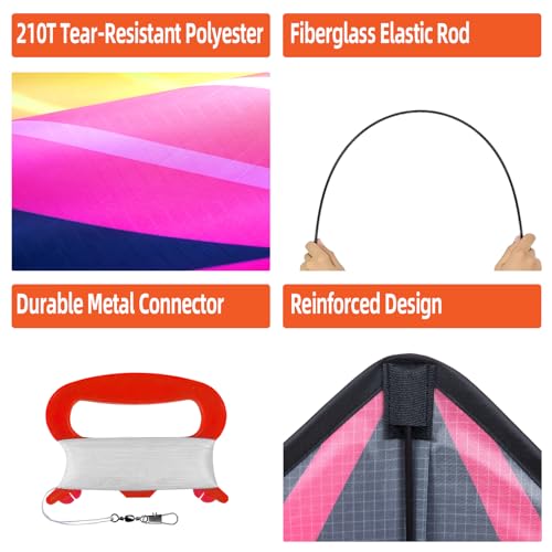 ESOKA PRON 2-Pack Delta Kites for Kids & Adults - Image 7