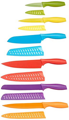 34% Off Amazon Basics 12-Piece Color-Coded Knife Set - Image 2