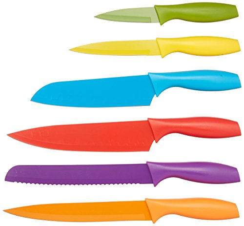 34% Off Amazon Basics 12-Piece Color-Coded Knife Set - Image 5