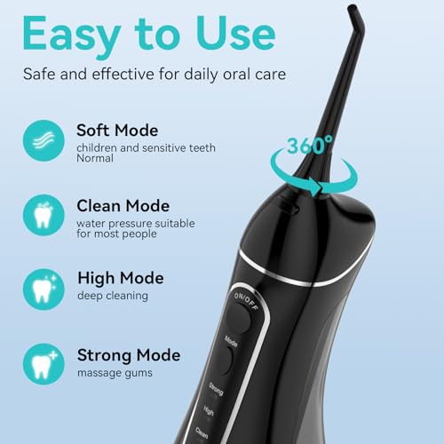 15% Off Cordless Water Flosser with 4 Modes & 4 Tips - Image 5