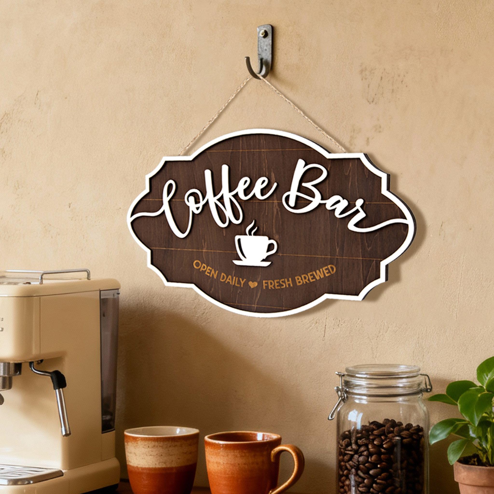 51% Off Woodamore Vintage Coffee Bar Sign For Wall