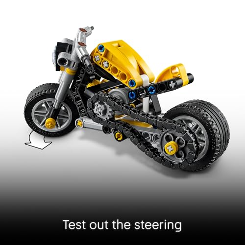 Under $10! LEGO Technic Yellow Motorcycle Building Toy, Ages 7+ - Image 4