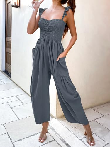 18% Off ANRABESS Women's Linen Jumpsuit 2026 Trendy - Image 6