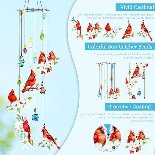 Cardinal Wind Chime - Great Gift Under $15 for Any Occasion - Image 3