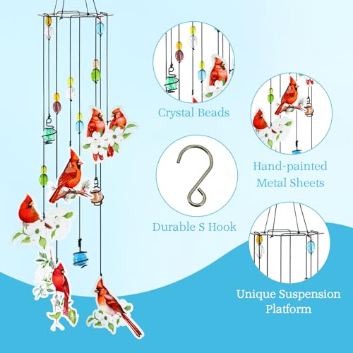 Cardinal Wind Chime - Great Gift Under $15 for Any Occasion - Image 4