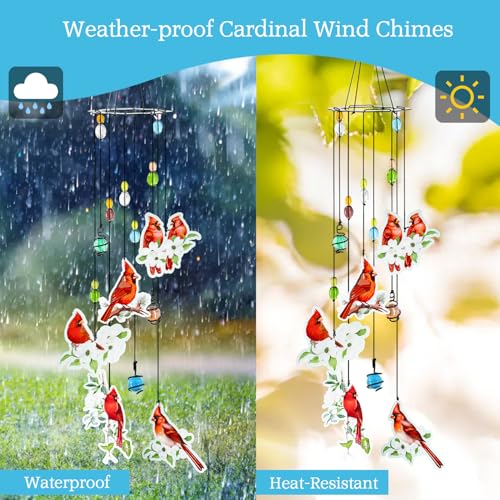 Cardinal Wind Chime - Great Gift Under $15 for Any Occasion - Image 5