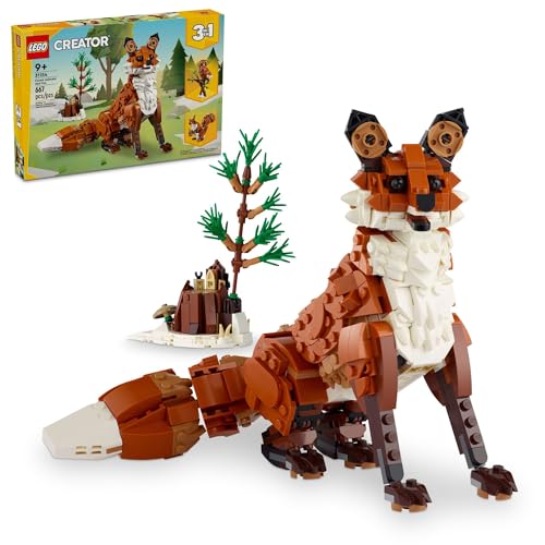 LEGO Creator 3 in 1 Forest Animals – Red Fox Building Toy - Image 2