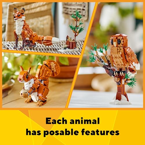 LEGO Creator 3 in 1 Forest Animals – Red Fox Building Toy - Image 5