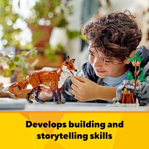LEGO Creator 3 in 1 Forest Animals – Red Fox Building Toy - Image 6
