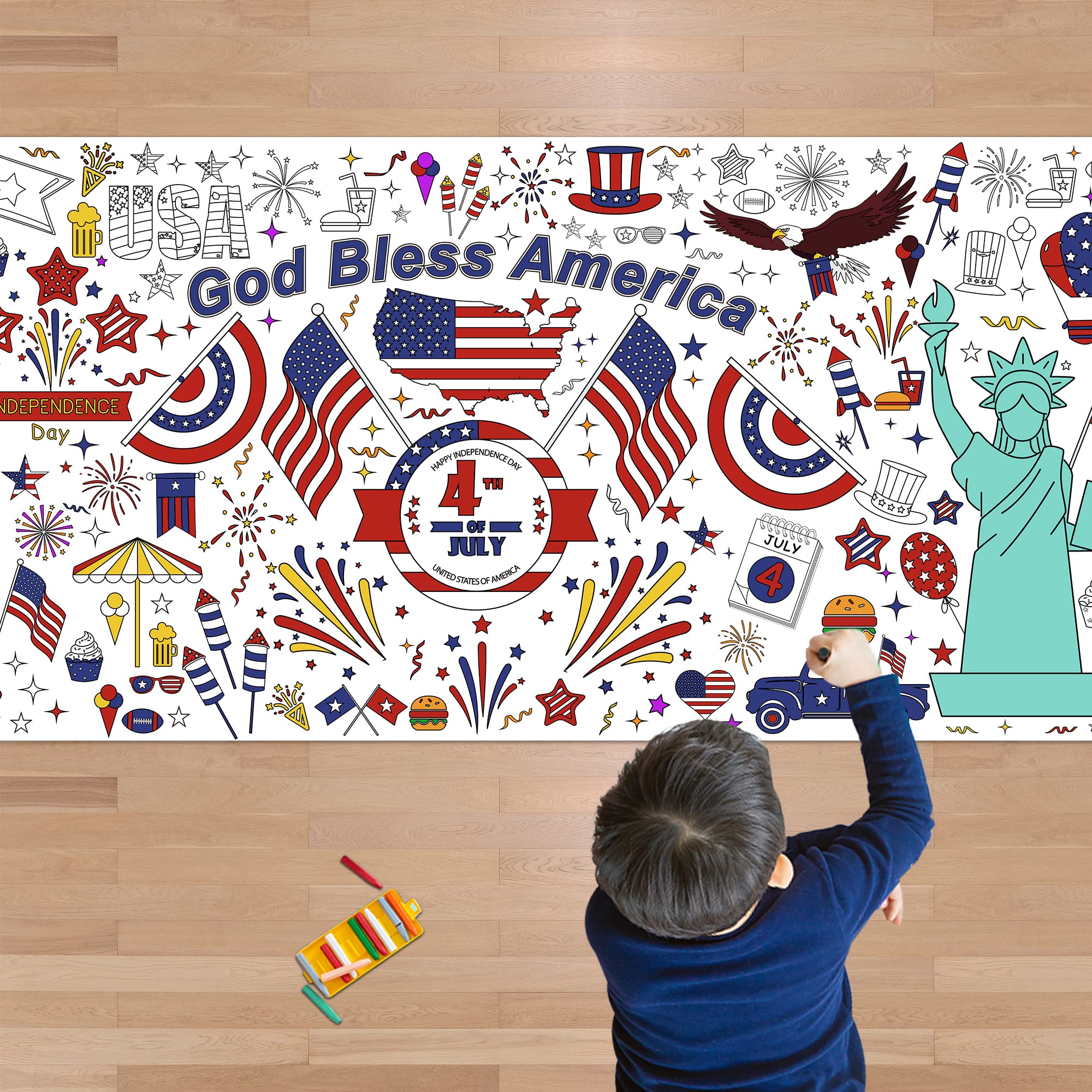 Save 33% on OHOME 4th of July Giant Coloring Poster