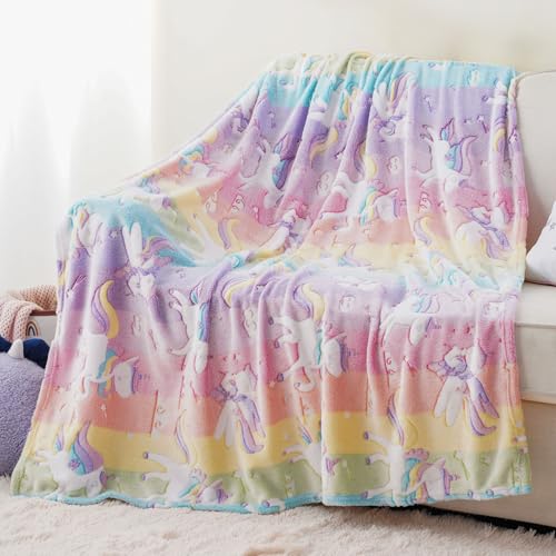 Glow-in-the-Dark Unicorn Blanket for Girls - Save 57% - Image 6