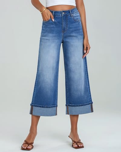 Save 35% on GRAPENT Wide Leg Jeans for Women - Image 3