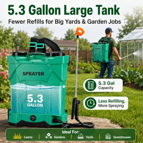 50% OFF iCapeson 5.3 Gal Battery Backpack Sprayer - Image 3