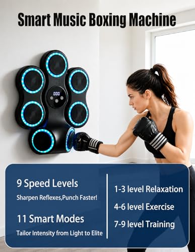 Smart Musical Boxing Machine with Gloves at 70% Off - Image 3