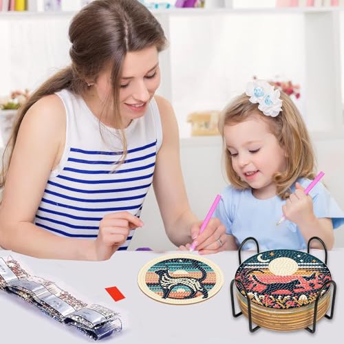 Save $3 with Code CVVDD9ZX on Cat Diamond Art Coasters Kit - Image 6