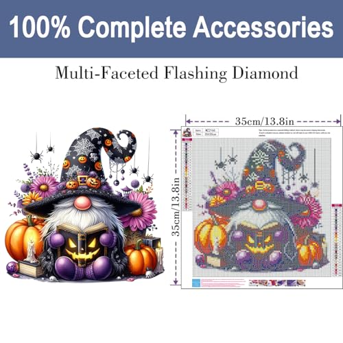 Halloween Gnome Diamond Painting Kit - Great Deal - Image 3