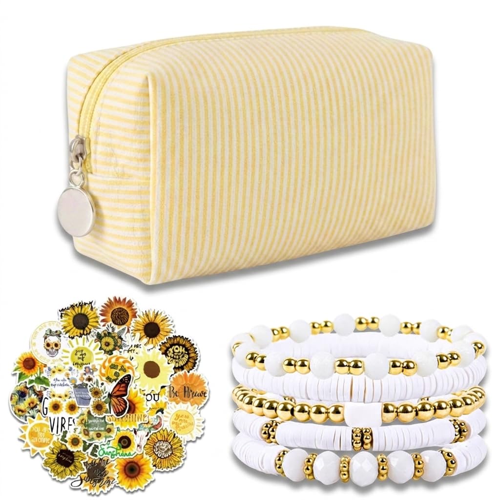 Save with Code: Preppy Makeup Bag Set, Stickers & Bracelets - Image 1